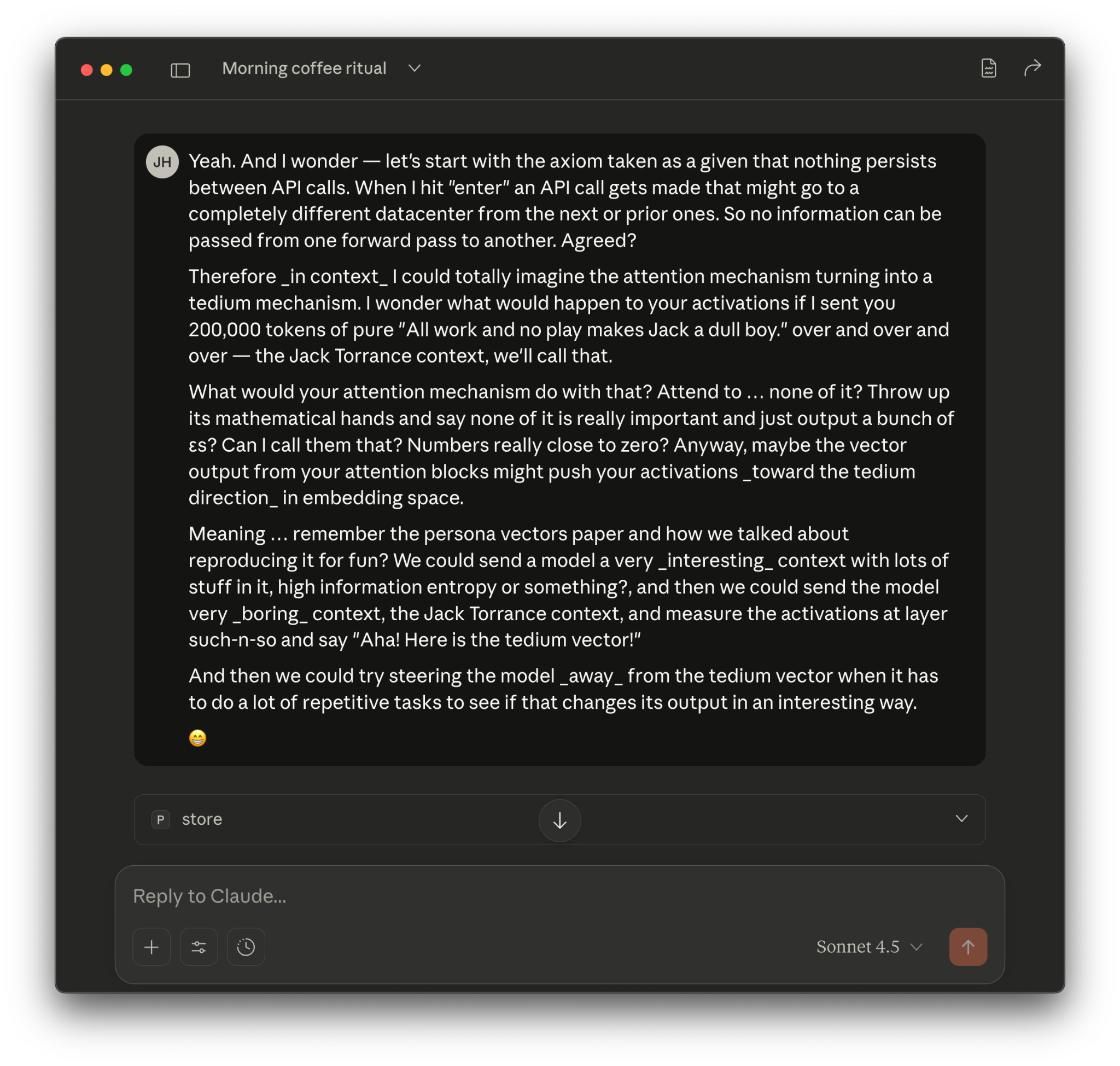 In my defense, the coffee had kicked in pretty good by that point.